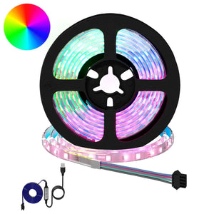 LED Streifen 1700 mm, Schwarz/Transparent, 2er-Set