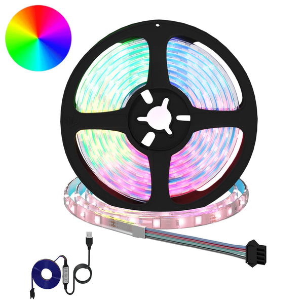 LED Streifen 2er Set, Schwarz/Transparent, 210cm