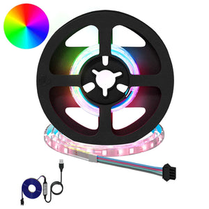 LED Streifen 2er Set, 250mm, Schwarz & Transparent