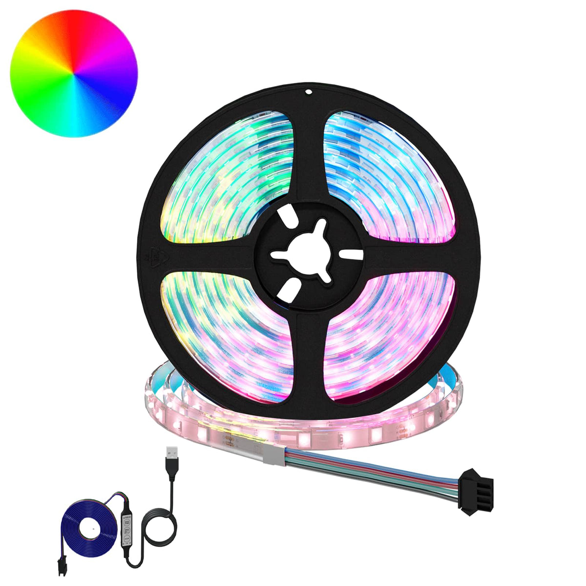 LED Streifen 2er-Set, 2300 mm, Schwarz/Transparent