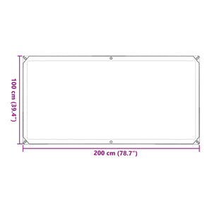 Transparente Pflanzenabdeckung 1x2m