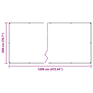 Transparente Pflanzenabdeckung 2 x 12 m