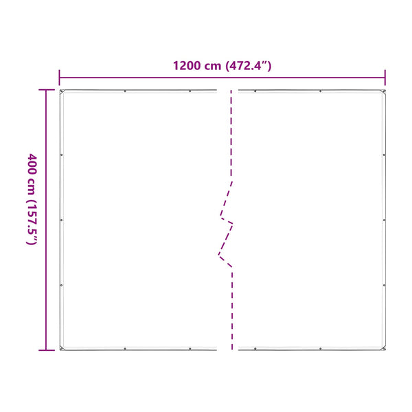 vidaXL Plant Cover Transparent 4 x 12 m PE