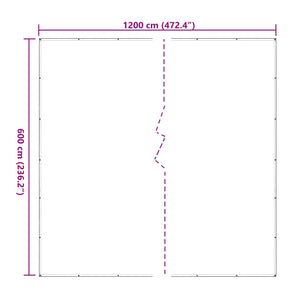 vidaXL Plant Cover Transparent 6 x 12 m PE