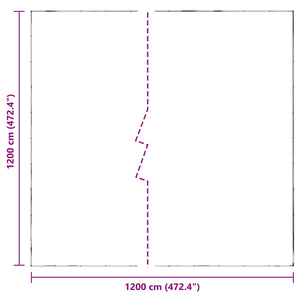 vidaXL Plant Cover Transparent 12 x 12 m PE