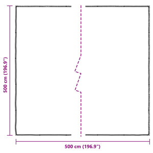 vidaXL Transparent Plant Cover 5 x 5 m PE