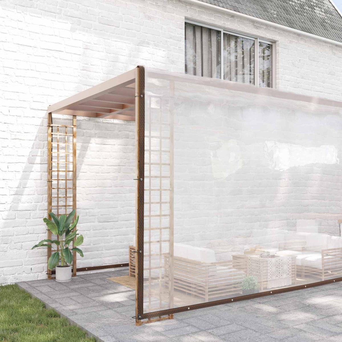 vidaXL Plant Cover Transparent 10 x 10 m PE