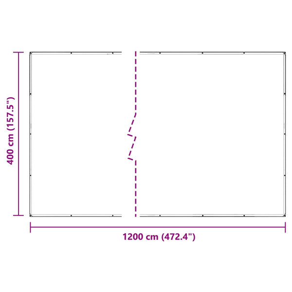 vidaXL Transparent Plant Cover 4 x 12 m PVC