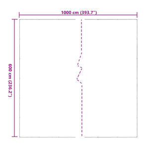 vidaXL Plant Cover Transparent 6 x 10 m PVC