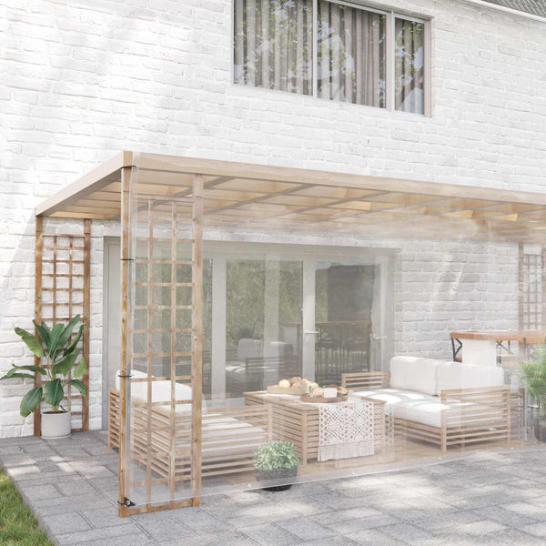 vidaXL Transparent Plant Cover 6 x 12 m PVC
