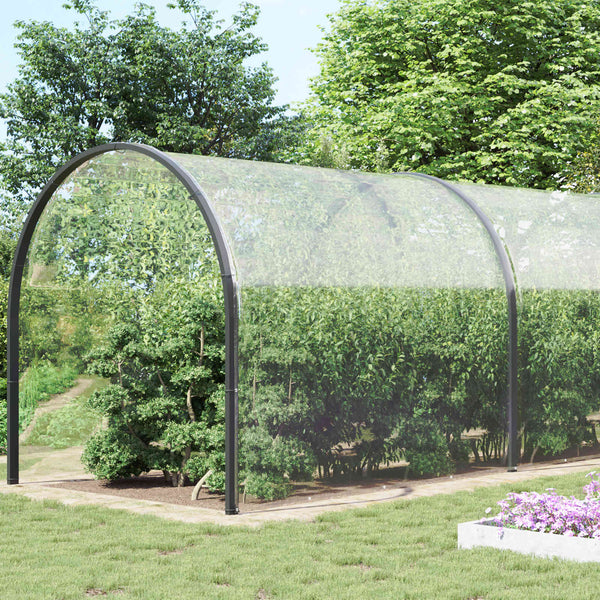 vidaXL Plant Cover Transparent 8 x 8 m PVC