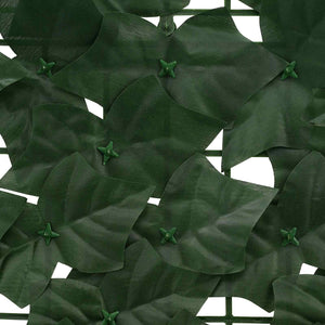 vidaXL Balcony Screen with Leaves Dark Green 300 x 75 cm