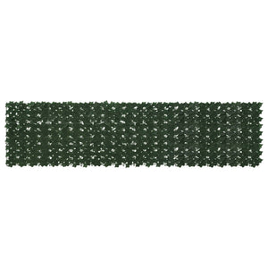 vidaXL Balcony Screen with Leaves Dark Green 300 x 75 cm