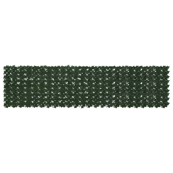 vidaXL Balcony Screen with Leaves Dark Green 300 x 75 cm