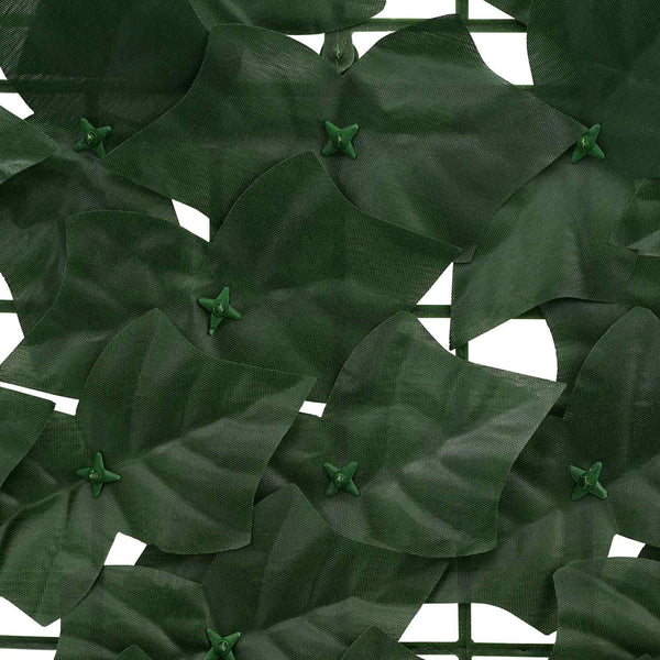 vidaXL Dark Green Leaf Balcony Screen 600 x 75 cm