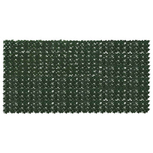 vidaXL Balcony Screen with Leaves Dark Green 300 x 150 cm
