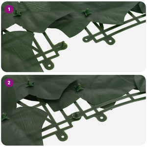 vidaXL Artificial Leaf Balcony Screen Dark Green 500 x 150 cm