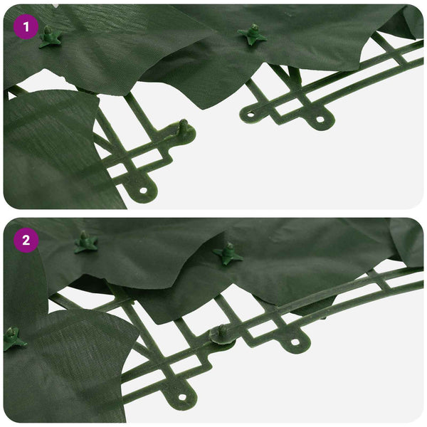 vidaXL Artificial Leaf Balcony Screen Dark Green 500 x 150 cm