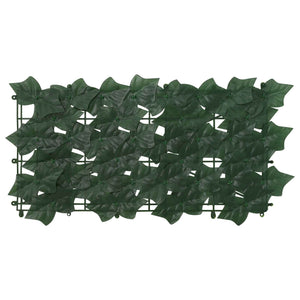 vidaXL Artificial Leaf Balcony Screen Dark Green 500 x 150 cm