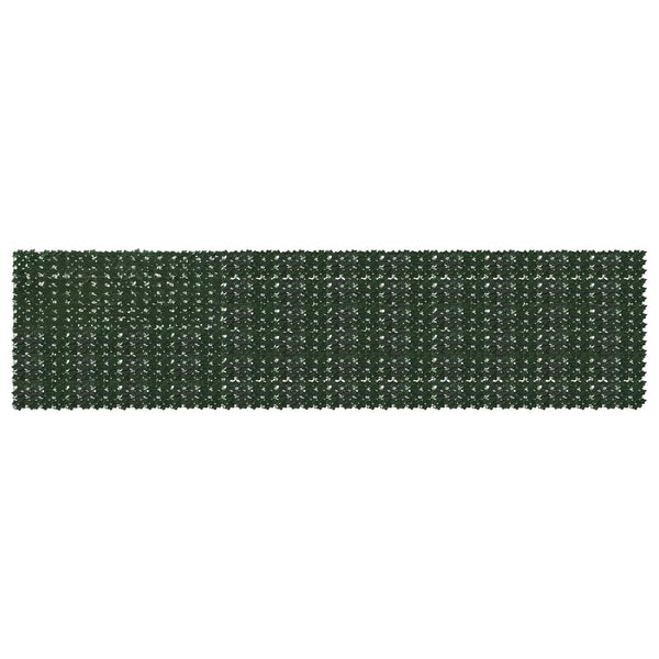 vidaXL Balcony Screen with Leaves Dark Green 600 x 150 cm