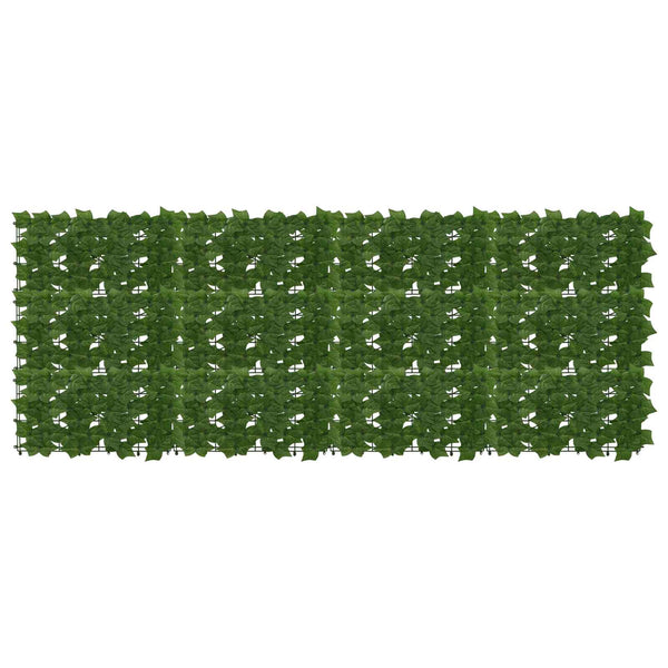 vidaXL Balcony Screen with Leaves Green 200 x 75 cm