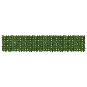 vidaXL Balcony Screen with Green Leaves 400 x 75 cm