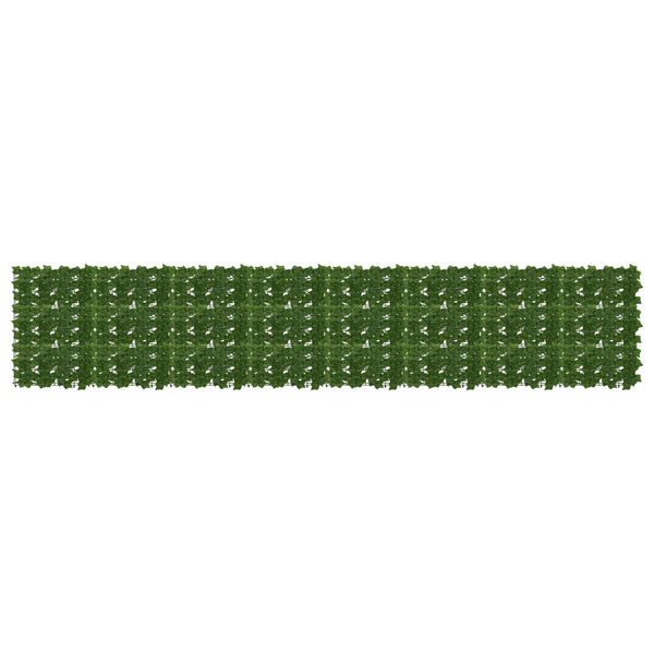 vidaXL Balcony Screen with Green Leaves 400 x 75 cm