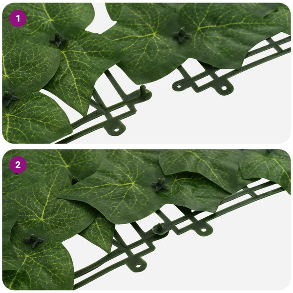 vidaXL Green Leaf Balcony Screen 200 x 100 cm