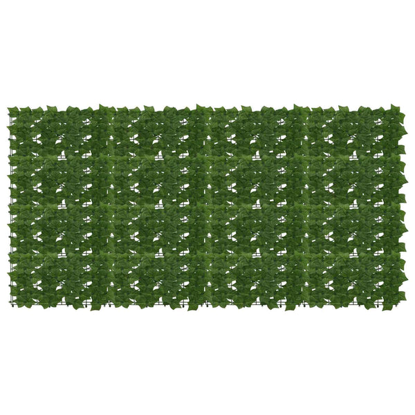 vidaXL Green Leaf Balcony Screen 200 x 100 cm