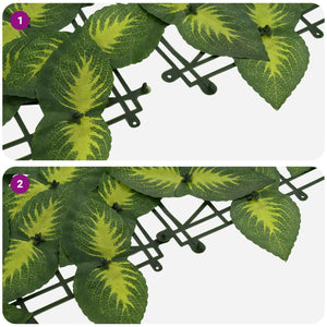 vidaXL Balcony Screen with Green and Yellow Leaves 400 x 75 cm
