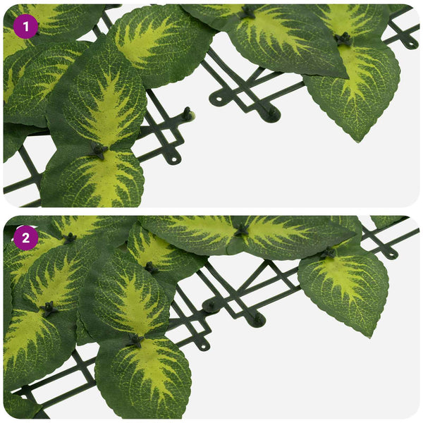 vidaXL Balcony Screen with Green and Yellow Leaves 400 x 75 cm