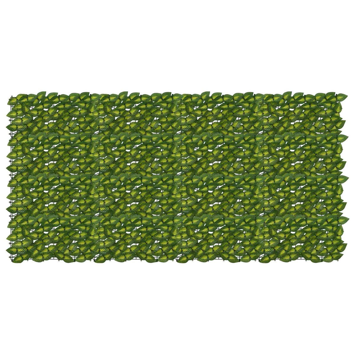 vidaXL Balcony Screen with Leaves Green and Yellow 200 x 100 cm