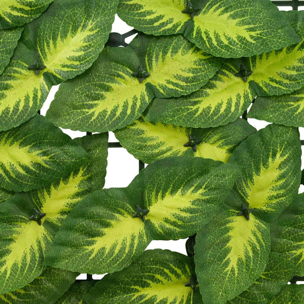vidaXL Balcony Screen with Leaves Green and Yellow 400 x 150 cm
