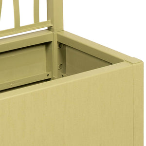 vidaXL Garden Planter with Trellis Green 36 x 36 x 140 cm PP