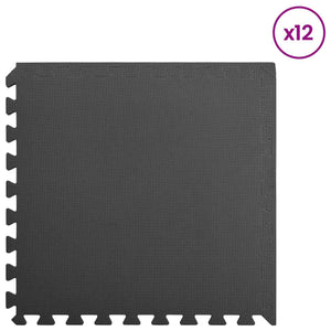 Pool Bodenteppich Schwarz 4,32 ㎡