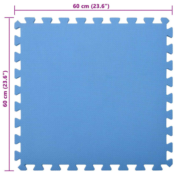 Pool Bodenteppich Blau 4,32 m² EVA-Schaum