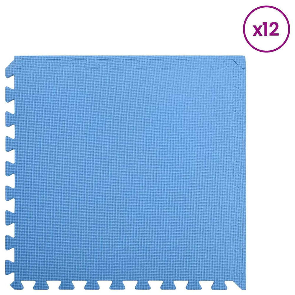 Pool Bodenteppich Blau 4,32 m² EVA-Schaum