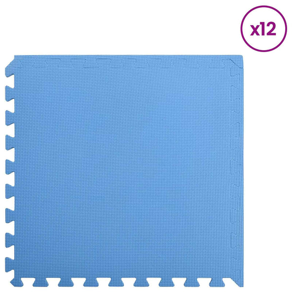 Pool Bodenteppich Blau 4,32 m² EVA-Schaum