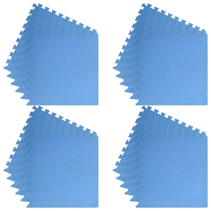Pool Bodenteppich 24-teilig Blau 8,64 ㎡