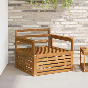 2er Set Akazie Massivholz Gartensofas