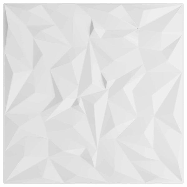 Weiße Wandpaneele 3D XPS Schaum 50x50cm, 48 Stk.