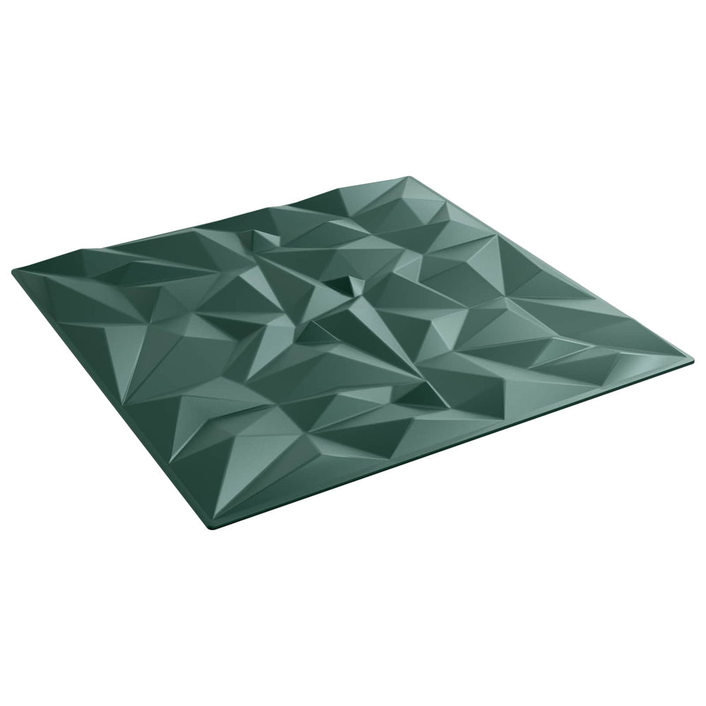 vidaXL Wall Panels 48 pcs Amethyst Green 50 x 50 cm XPS Foam