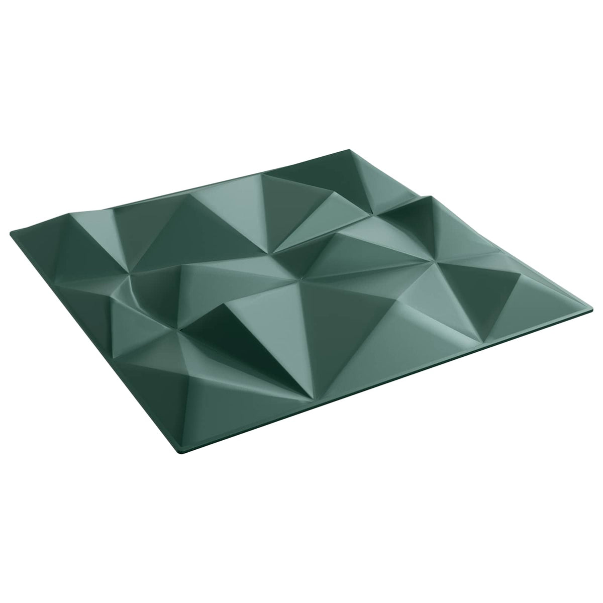 vidaXL Wall Panels 12 pcs Diamond Green 50 x 50 cm XPS Foam