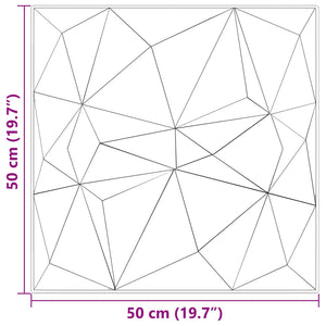 vidaXL Wall Panels 12 pcs Diamond Green 50 x 50 cm XPS Foam