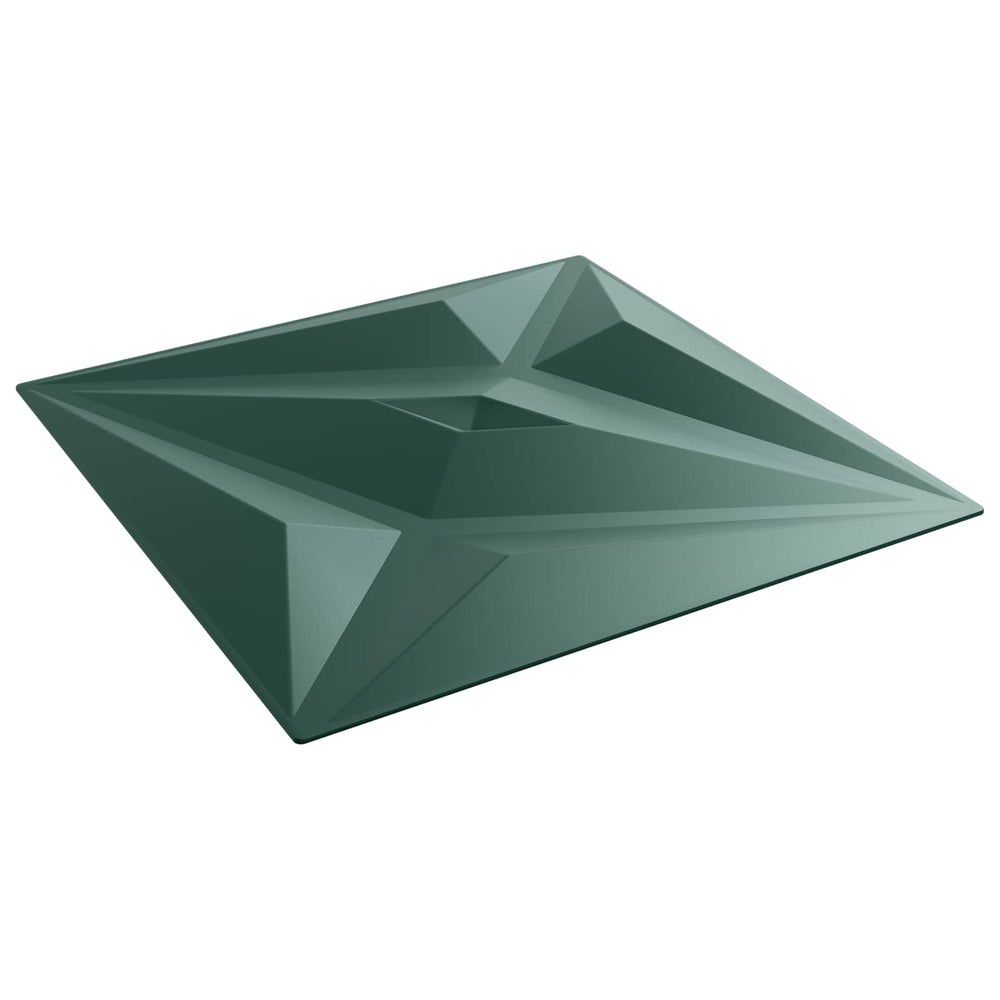 vidaXL Wall Panels Star 24 pcs Star Green 50 x 50 cm XPS Foam
