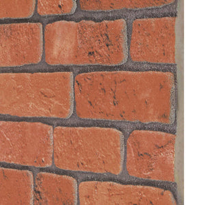 Terrakotta Wandpaneele, 10er-Set, 100x50cm