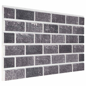 Wandpaneele Schwarz & Grau Steinmuster 10 Stk