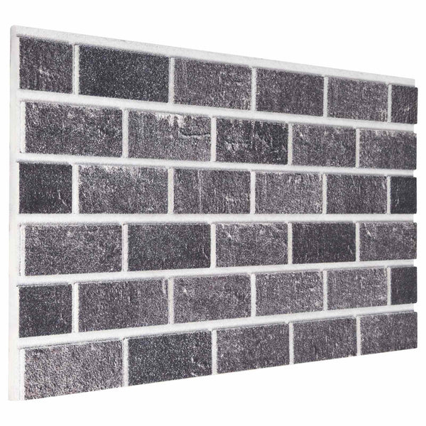 Wandpaneele Schwarz & Grau Steinmuster 10 Stk