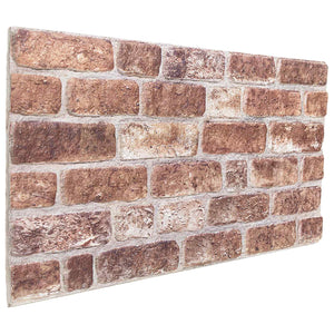 Wandpaneele Braun Steinmuster 100x50cm (10 Stk.)