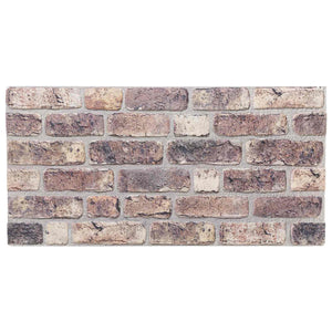 Dunkelbraune Wandpaneele 10er Set Steinmuster